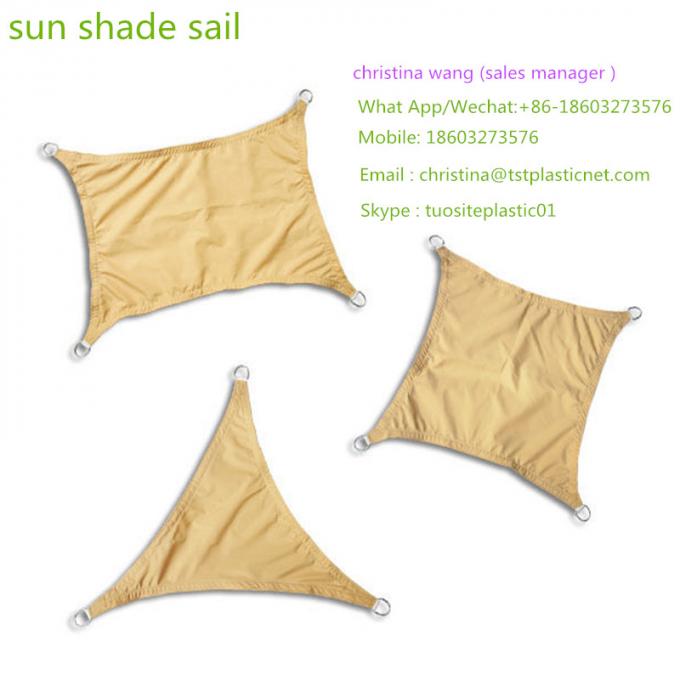 Swimming pool square triangle square sun shade sail with 95% shading rate