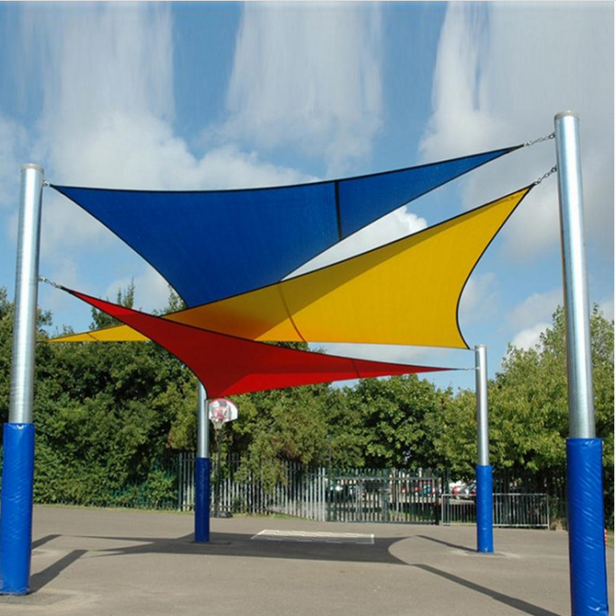 Waterproof Polyester Sun Shade Sail For  Car Park D Ring Or A Ring Available