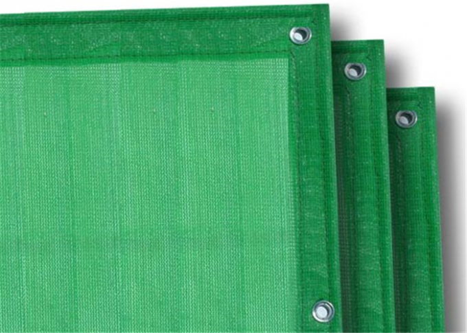 Edge Folded Warp Knitted Scaffold Safety Netting With Aluminium Buckles