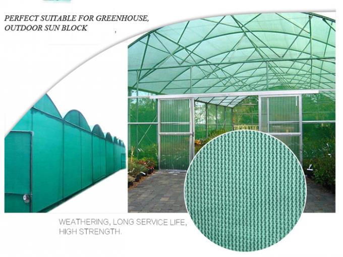 Shading 30%-70% Sun Shade Fabric , Garden Shade Sail Gram Weight 30-100gsm