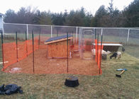 60g/m2 - 400g/m2 Orange Plastic Snow , Orange Safety Fence For Road Barrier
