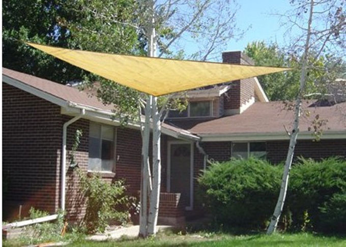 Anthracite / Terracotta Garden Shade Sail For Swimming Pool / Car Park