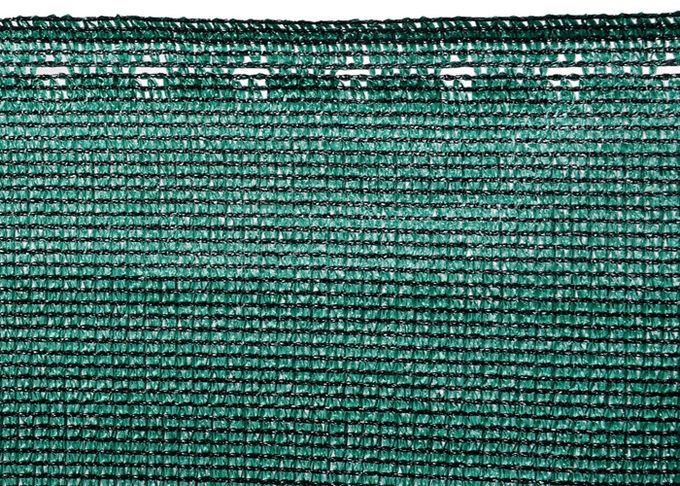 Blue / Dark Green Color Garden Shade Sail 150gsm Privacy Fence Netting With Loop Eyelets