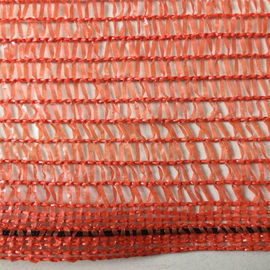 Plastic Building Safety Warning Net , Warp Knitted Weaving Road Barrier Fence