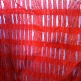 Plastic Building Safety Warning Net , Warp Knitted Weaving Road Barrier Fence