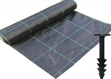 Durable Heavy Duty Weed Control Membrane , High Strength Black Weedblock Landscape Fabric