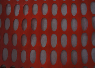 60g/m2 - 400g/m2 Orange Plastic Snow , Orange Safety Fence For Road Barrier