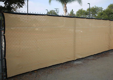 Chain Link Black Fence Windscreen , Anti Wind Black Privacy Fence Mesh