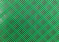 Multi Functioned HDPE Plastic Mesh For Garden , Extruded Green Plastic Fencing Roll