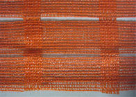 China Industrial Portable Orange Plastic Mesh Barrier Fence Netting For Open Excavations company