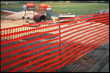 Light Weight Construction Barrier Mesh , Crowd Control Guardian Temporary Plastic Fencing