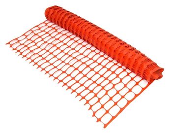 UV Stabilized Orange Plastic Fence , Visual Barrier Polyethylene Mesh Fence