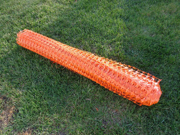 UV Stabilized Orange Plastic Fence , Visual Barrier Polyethylene Mesh Fence