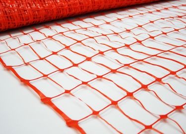 Crowd Control Orange Plastic Construction Netting For Sport Event 60g/m2 - 200g/m2