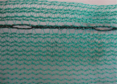 Green / Black Scaffolding Construction Safety Net With Poly Ethylene 95% Shade Rate