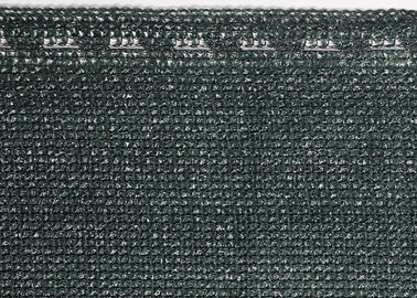 Blue / Dark Green Color Garden Shade Sail 150gsm Privacy Fence Netting With Loop Eyelets