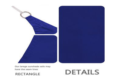 160gsm Waterproof Garden Shade Sail Royal Blue For Patio 300D Density