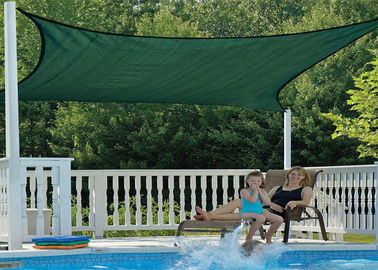 Rectangle Sand Sun Shade Patio Cover , Outdoor Shade Sails 10' X 13' 185GSM