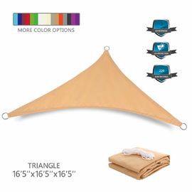 Custom Triangle Sun Shade Canopy Sail Waterproof PU Coated Finishing