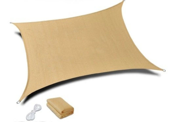 160g/m2 - 350g/m2 Sun Shade Sail Canopy , Patio Garden Awning With Hardware Kit