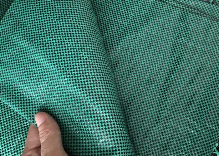 PP Woven Grass Weed Control Mat , UV Resistant Green Weed Cover For Garden