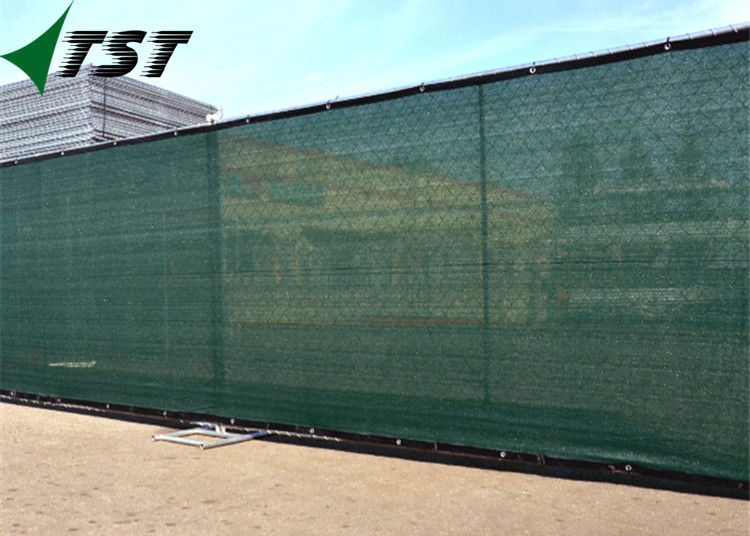 Heavy Duty Windbreak Shade Netting Green Privacy Fence With Eyelets