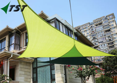 China Green Color Polyester Outdoor Shade Sails , Canvas Shade Canopy 160gsm-350gsm Weight factory