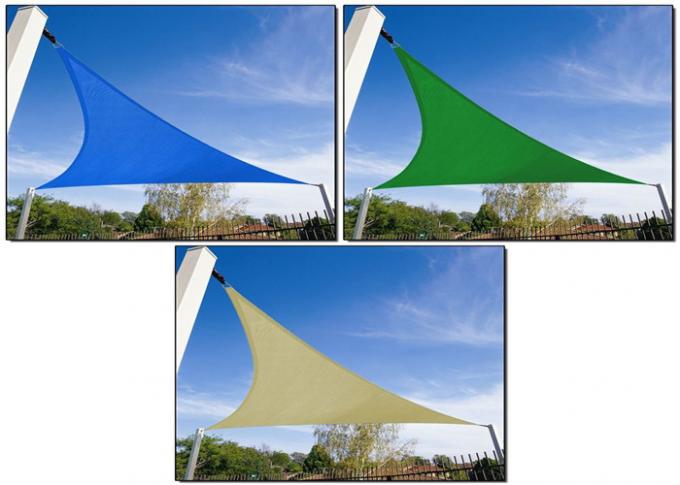 Reinforced Webbing Polyester Sun Shade Sail With Hardware Kit 99% Shade Rate