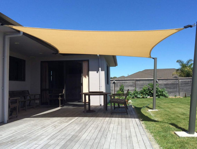HDPE 100% Sun Shade Canopy , Sun Screen Shade Cloth For Backyard